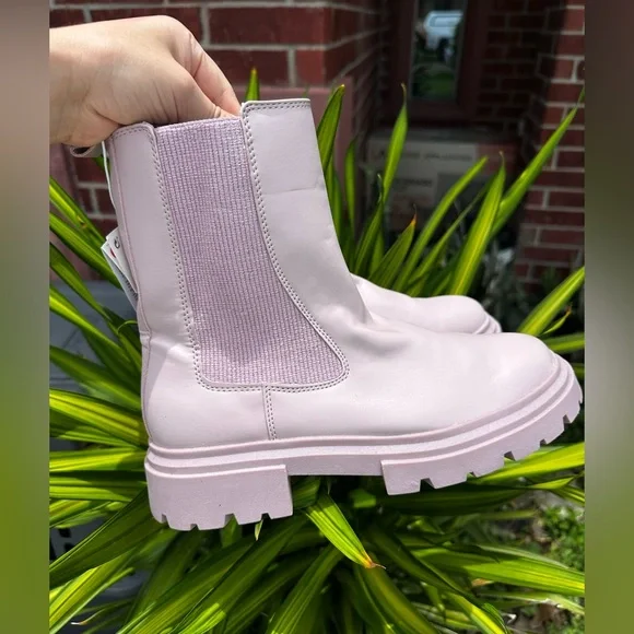 Zara Shoes Zara Girls Rubberized Lug Sole Ankle Boots Poshmark